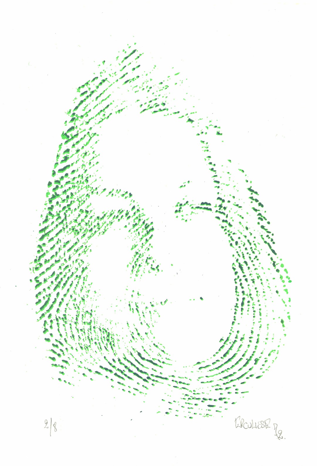 Myriam          sérigraphie tirage 8    32 x 22cm    1972  