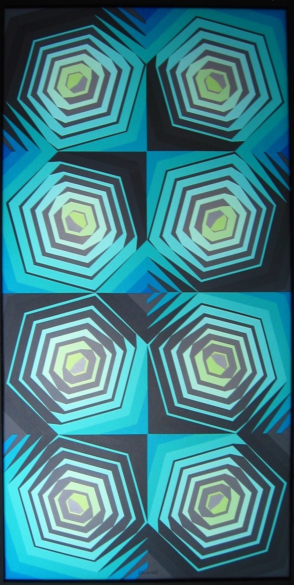 2/HEXRA-1          acrylique sur toile    60 x 120cm    2011