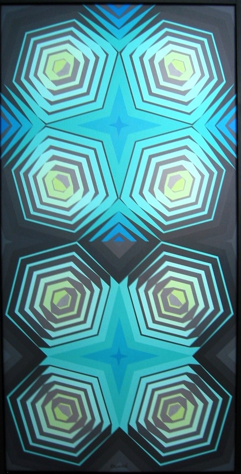 2/HEXRA-2          acrylique sur toile    60 x 120cm    2011