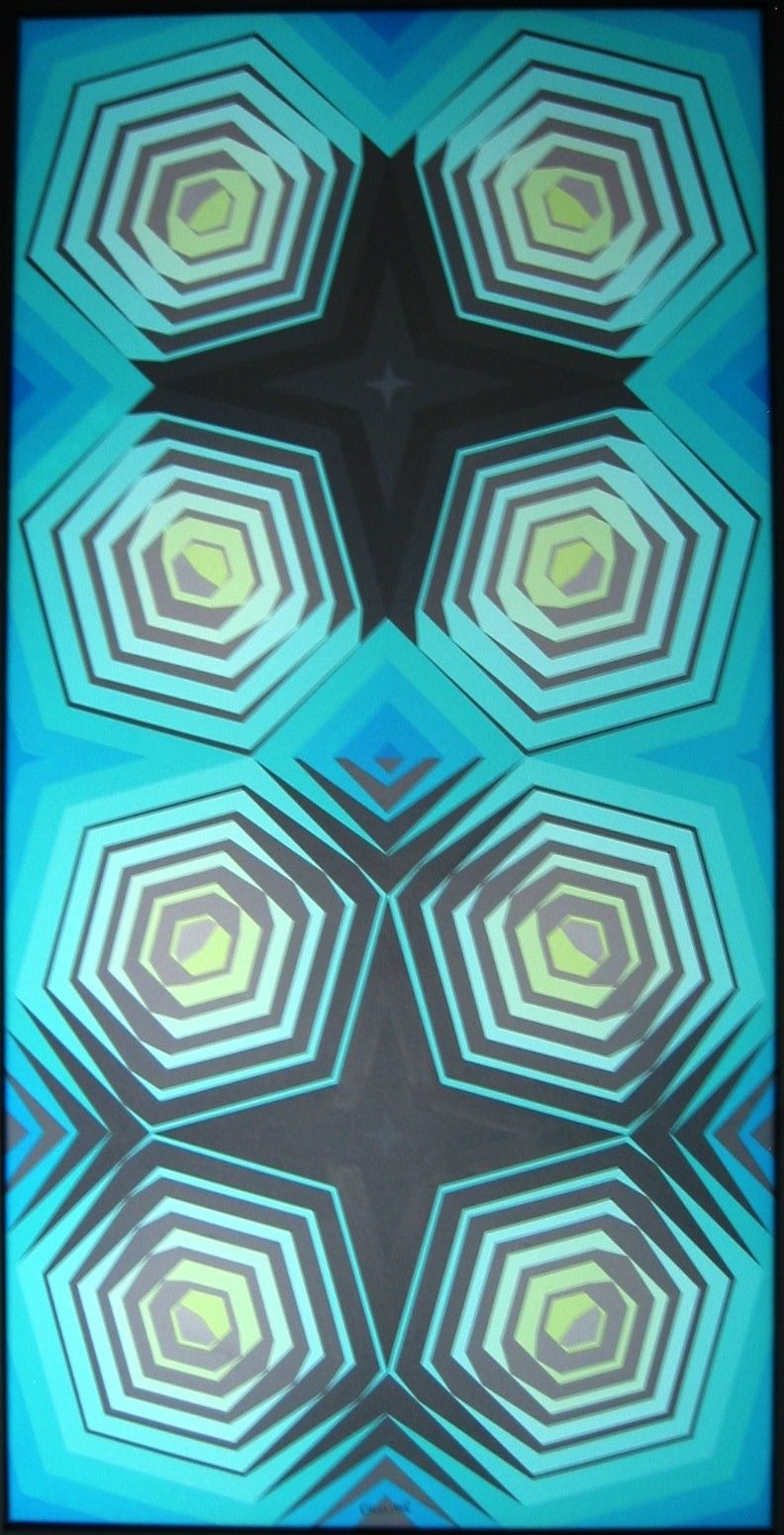 2/HEXRA-3          acrylique sur toile    60 x 120cm    2011