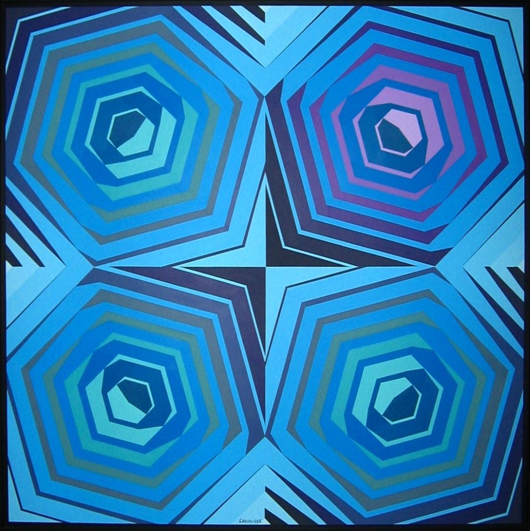 HEXRA-2          acrylique sur panneau    119 x 119cm    2010